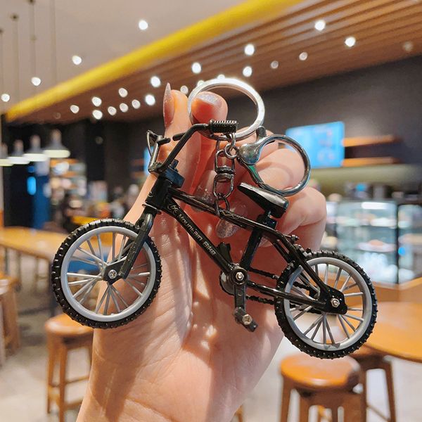 Креативний брелок у вигляді велосипеда Чорний 3000005 фото