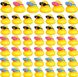48 однотонних жовтих качок + сонцезахисні окуляри різних кольорів 8000004-1 фото