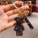 Брелок стильный для ключей "Мишка в стразах" Черный 3000016 фото