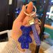 Брелок стильный для ключей "Мишка в стразах" Синий 3000019 фото